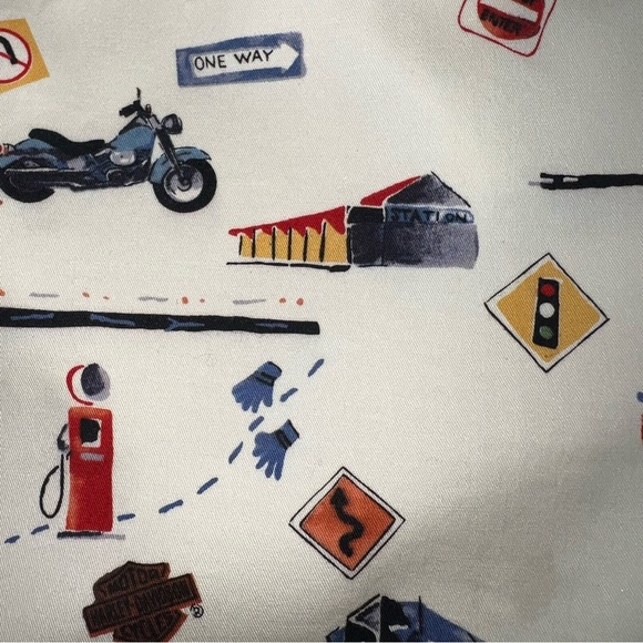 Harley Davidson Printed Pants Size 10 - Picture 8 of 9